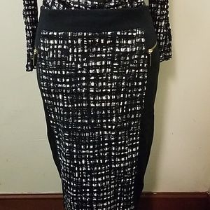Michael Kors black and white skirt.